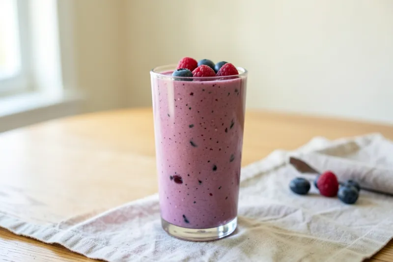 Berry Vanilla Protein Smoothie