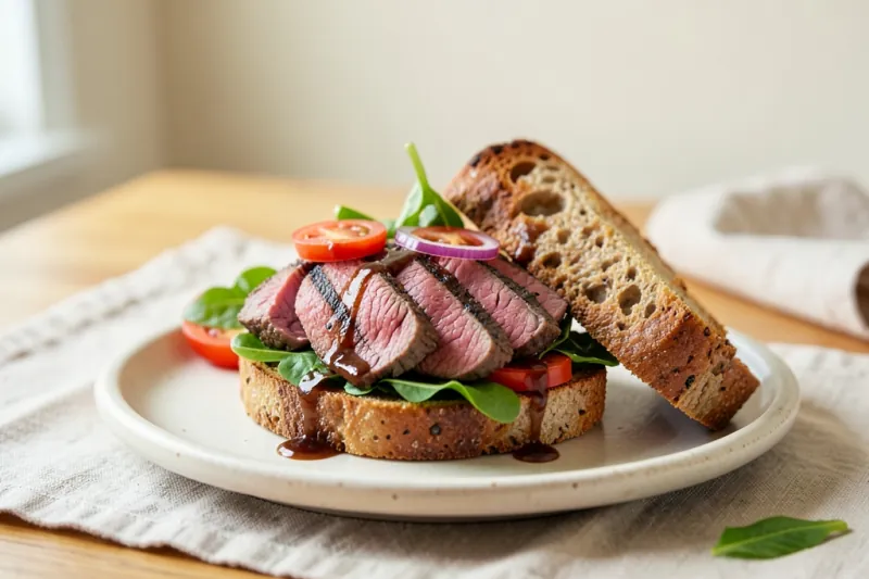 Eye Fillet Steak Sanga on Sourdough