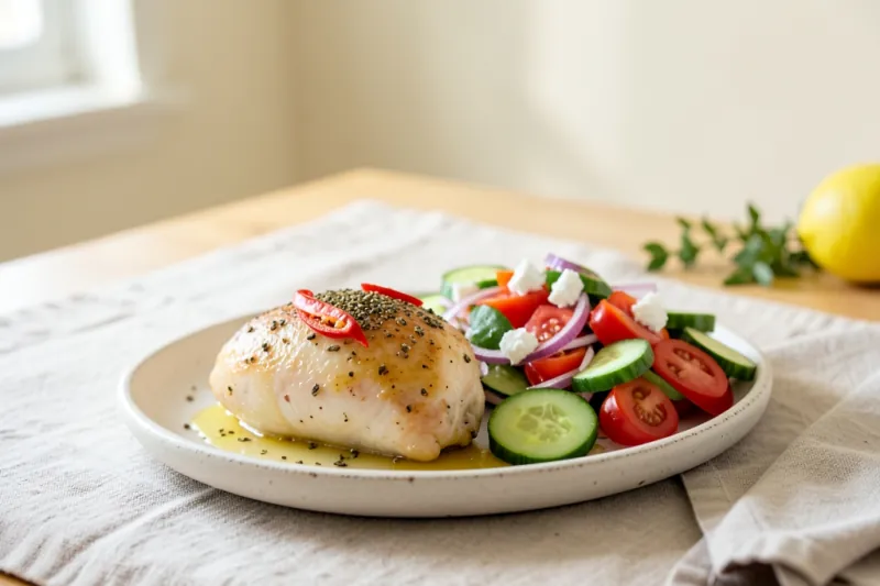 Slow-Cooker Lemon Chilli Greek Chicken